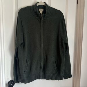 L.L. Bean Forest Green Cotton Sweater
